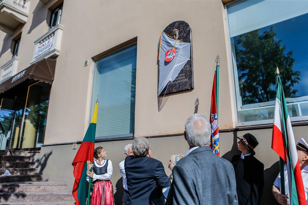 Atidengta atminimo lenta V. Didžiui