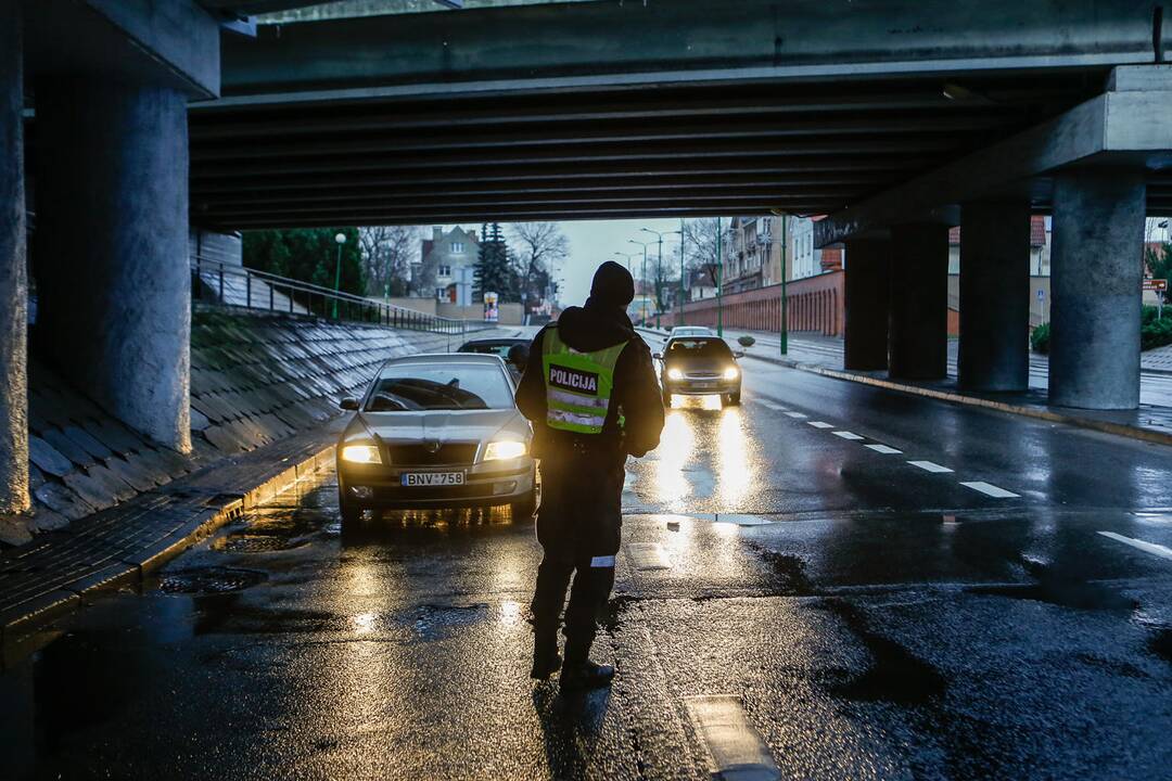 Kelių policijos reidas Klaipėdoje