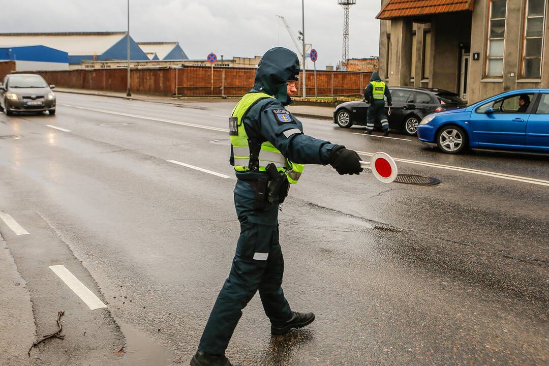 Kelių policijos reidas Klaipėdoje