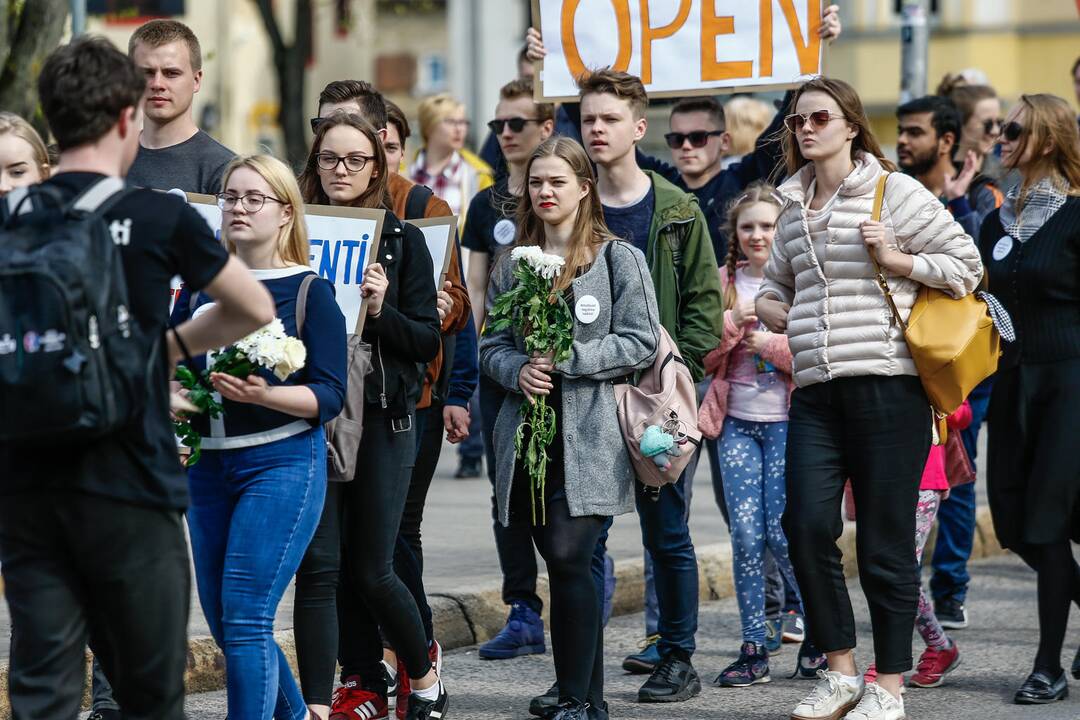 Studentų gedulo akcija