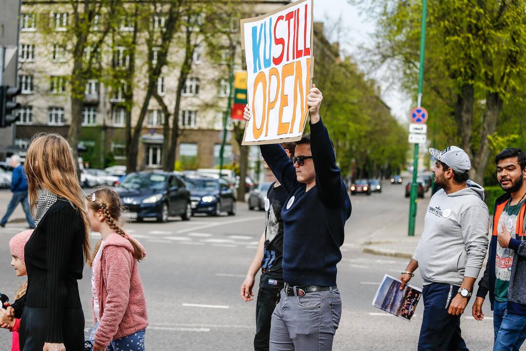 Studentų gedulo akcija