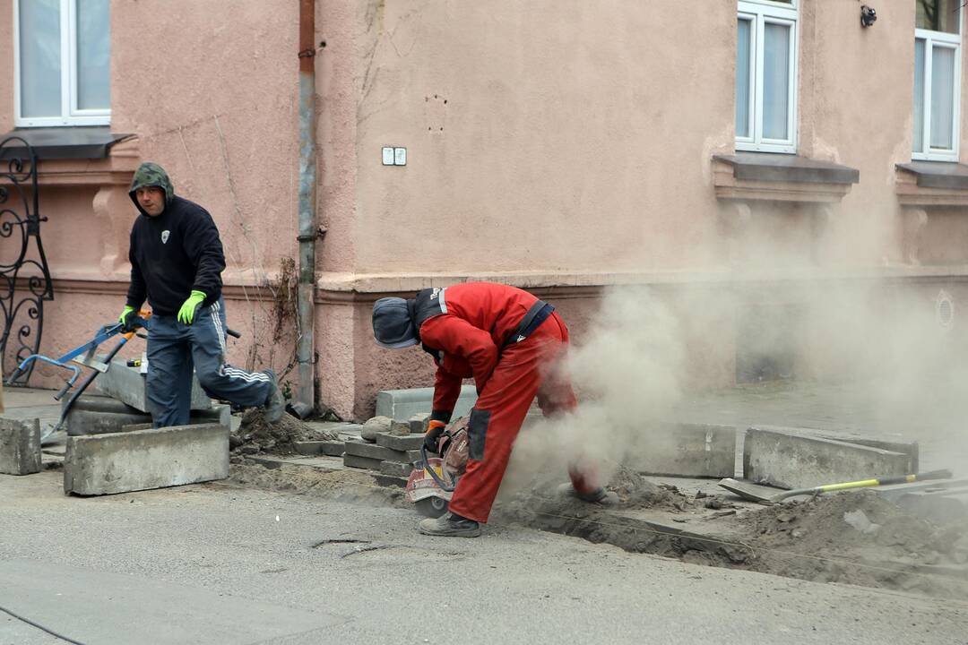 Tvarkymo darbai Šimkaus gatvėje
