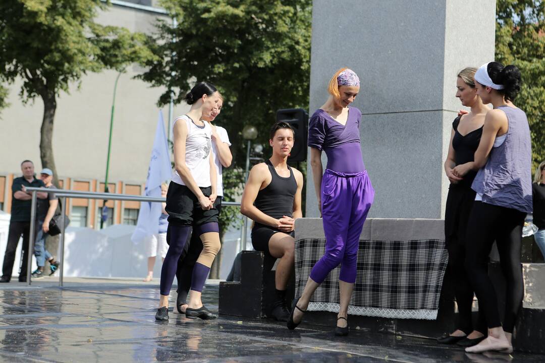 Klaipėdos valstybinio muzikinio teatro baleto trupės repeticija ORE
