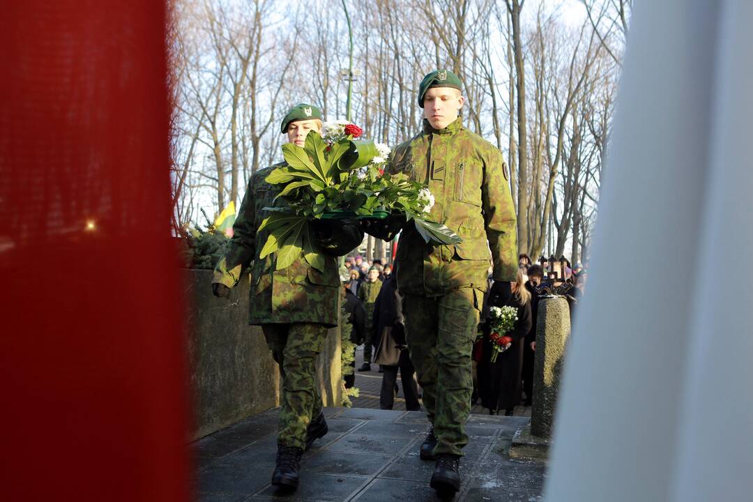 Iškilmingoje ceremonijoje pagerbti žuvusieji už Klaipėdos kraštą