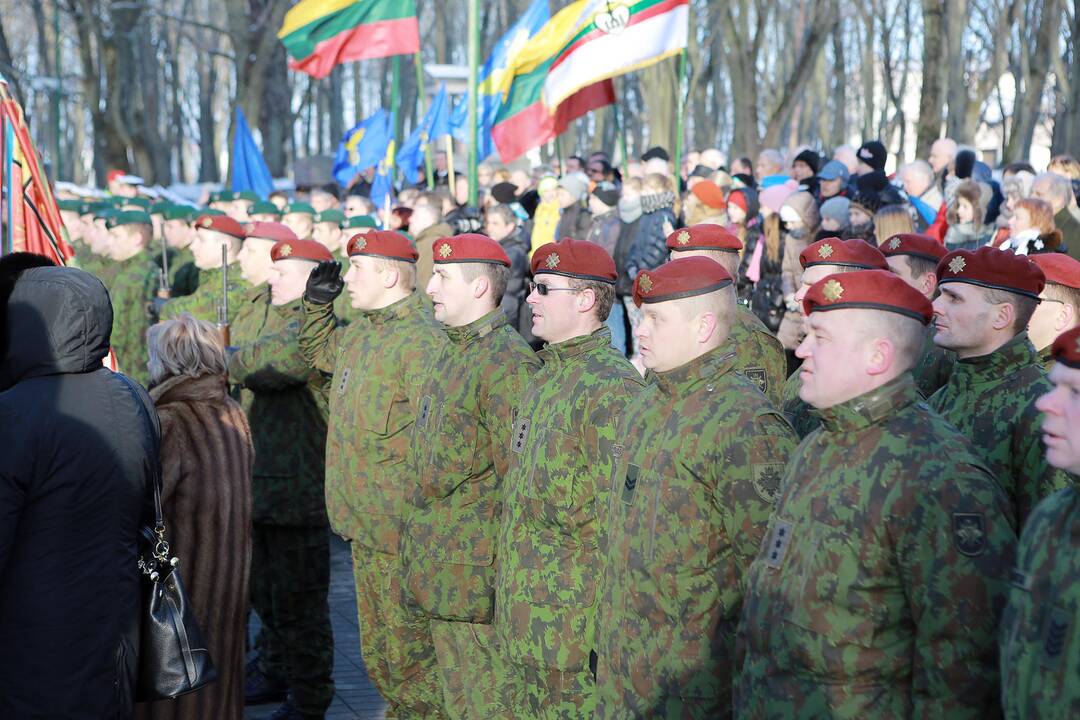 Iškilmingoje ceremonijoje pagerbti žuvusieji už Klaipėdos kraštą