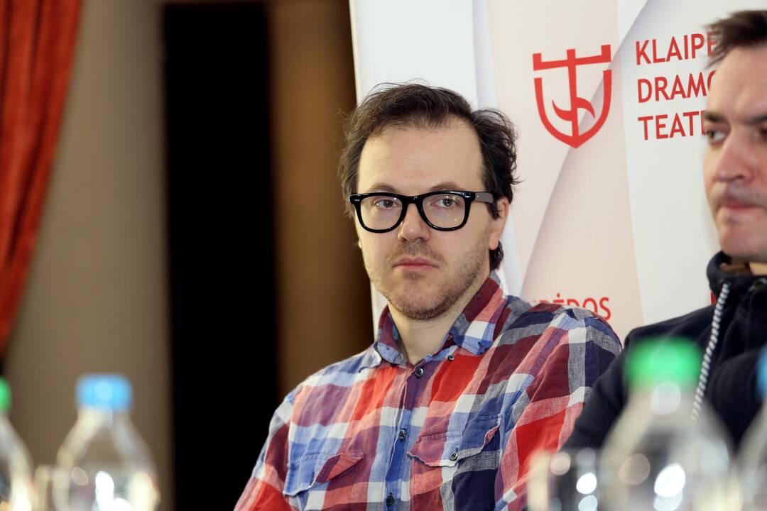 Spektaklio "Juoda dėžutė" spaudos konferencija