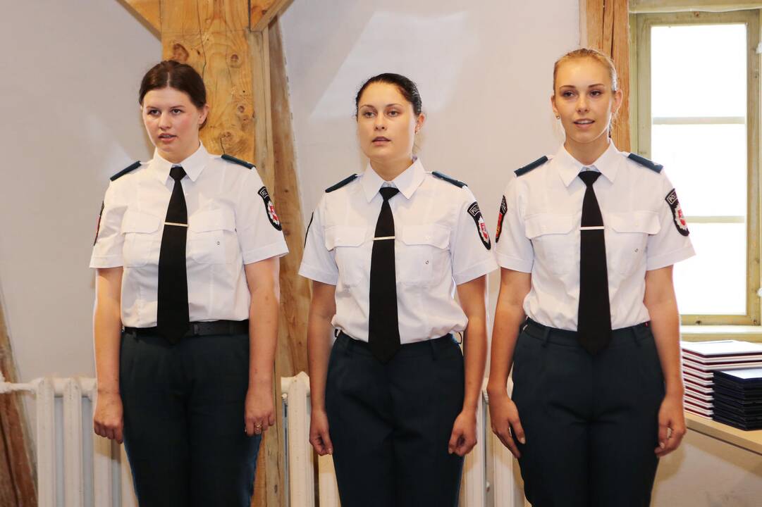 Priesaiką davė policininkės