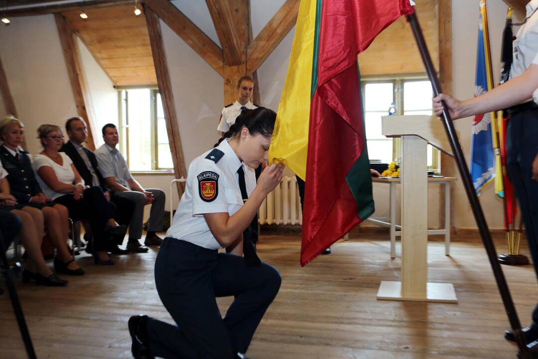Priesaiką davė policininkės