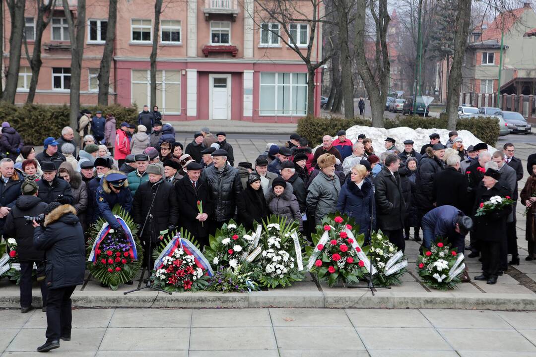 Veteranai minėjo raudonosios armijos įžengimo į Klaipėdą metinės