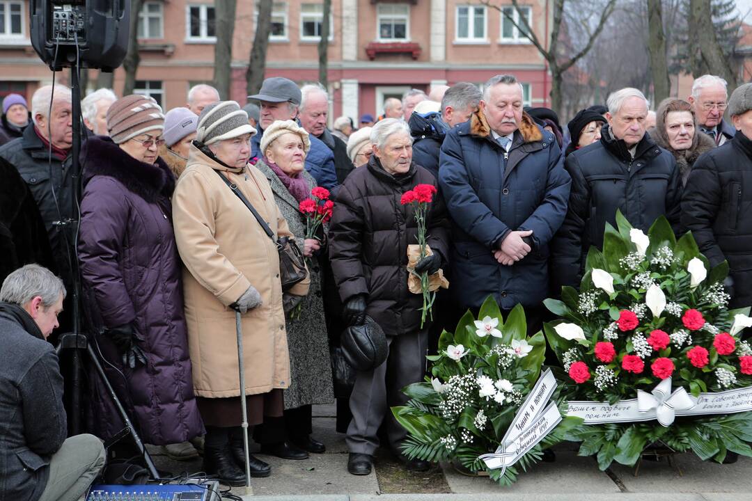 Veteranai minėjo raudonosios armijos įžengimo į Klaipėdą metinės