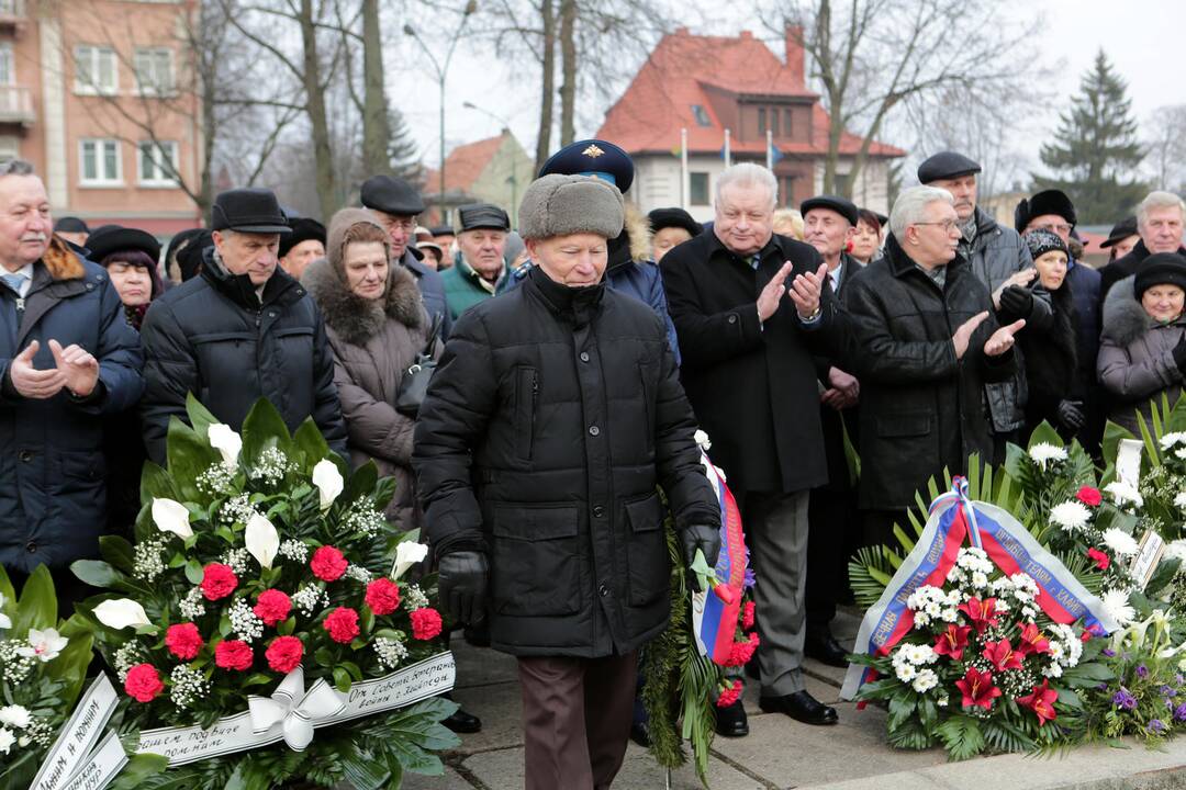 Veteranai minėjo raudonosios armijos įžengimo į Klaipėdą metinės
