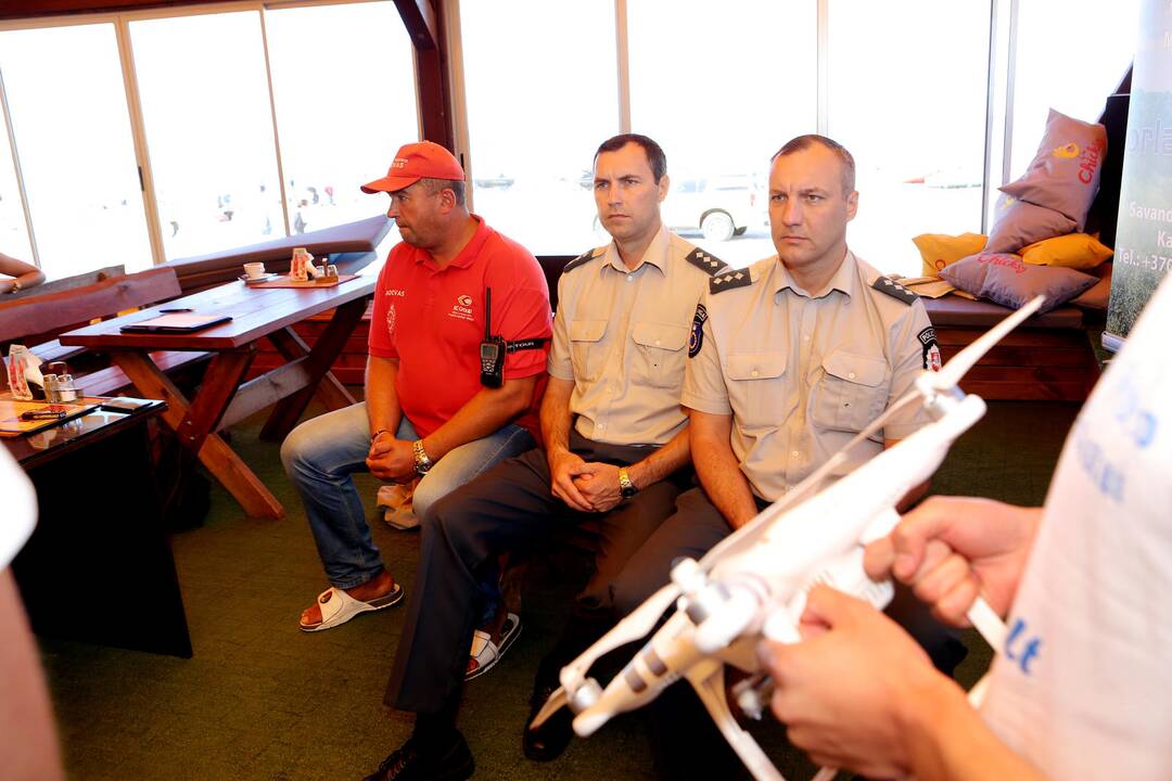 Palangos gelbėtojai pristatė droną