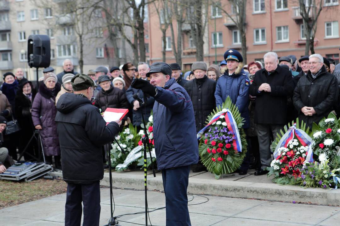Veteranai minėjo raudonosios armijos įžengimo į Klaipėdą metinės