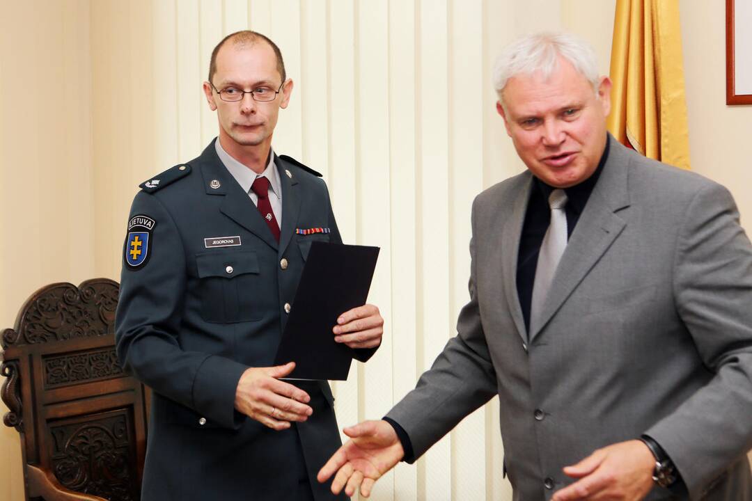 Meras padėkojo policininkams