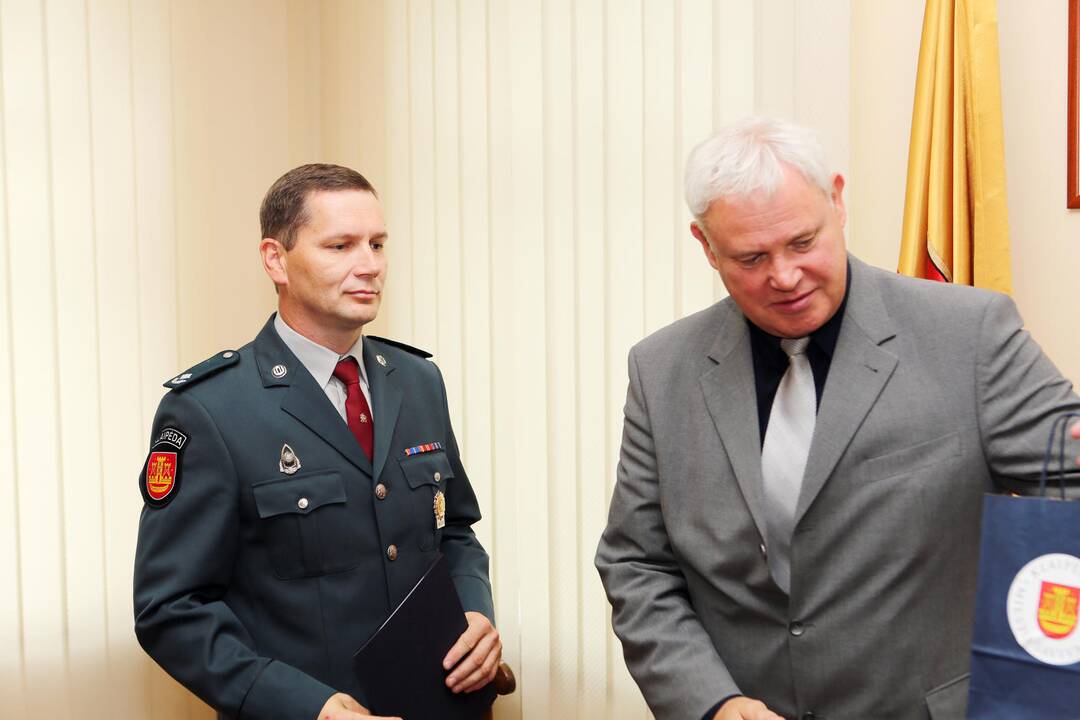 Meras padėkojo policininkams
