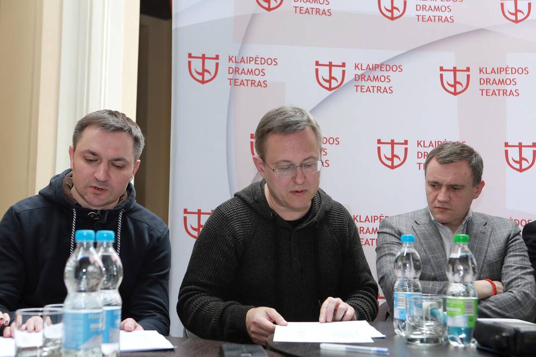 tarptautinio teatrų festivalio spaudos konferencija