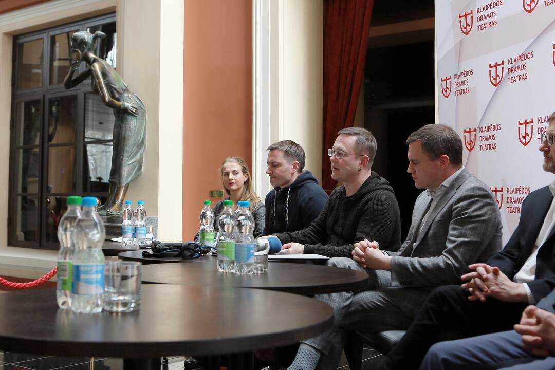 tarptautinio teatrų festivalio spaudos konferencija