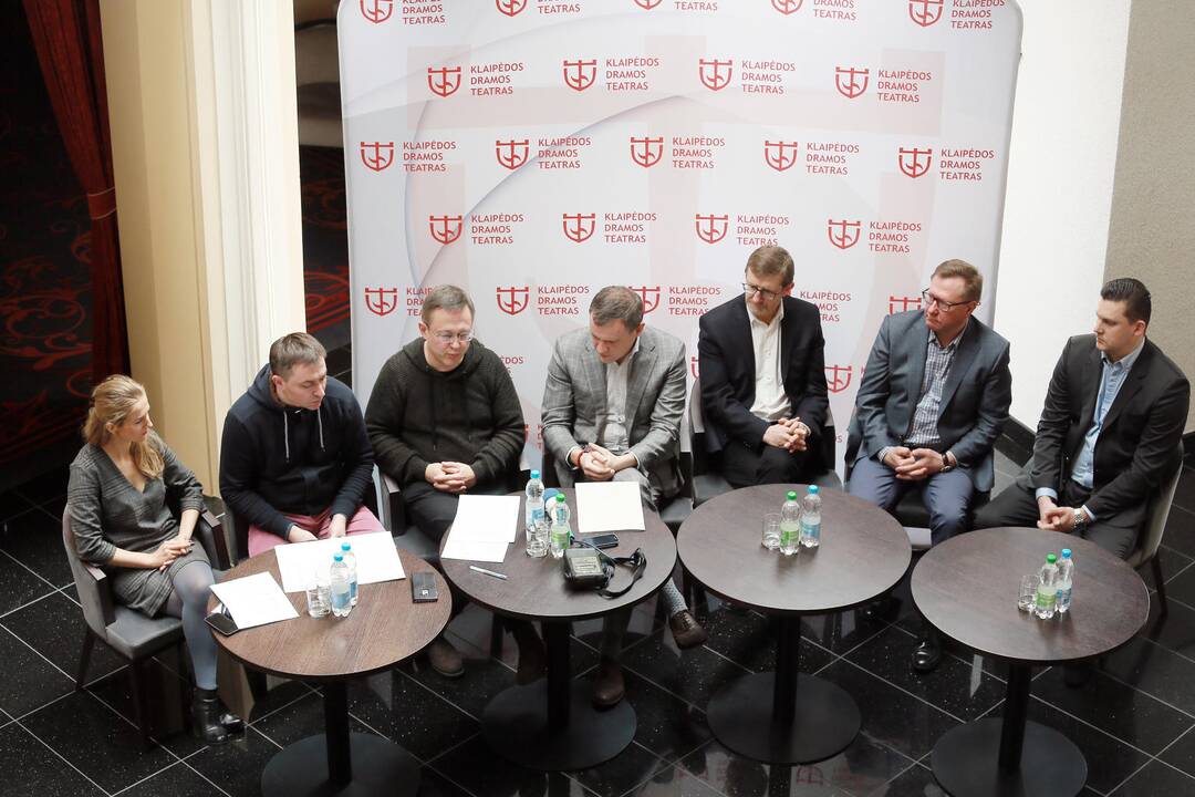 tarptautinio teatrų festivalio spaudos konferencija