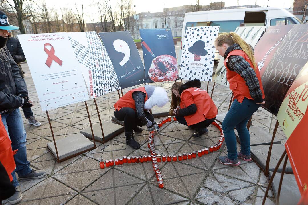 Pasaulinės AIDS dienos paminėjimas Klaipėdoje