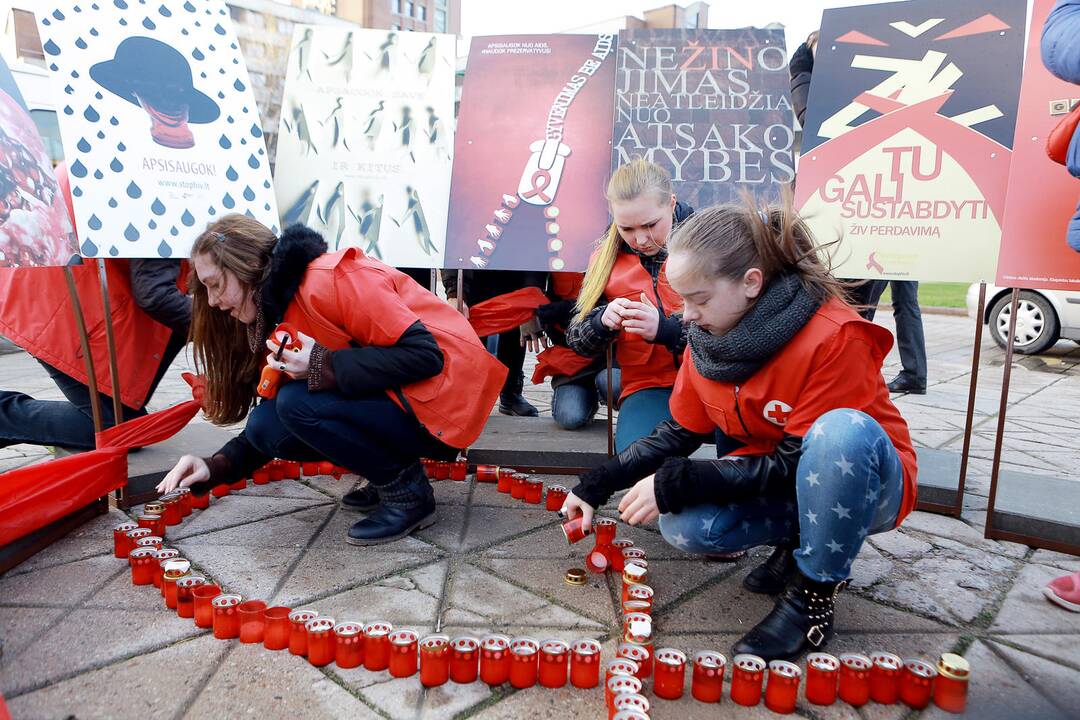 Pasaulinės AIDS dienos paminėjimas Klaipėdoje
