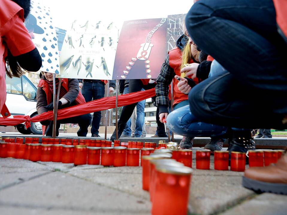 Pasaulinės AIDS dienos paminėjimas Klaipėdoje