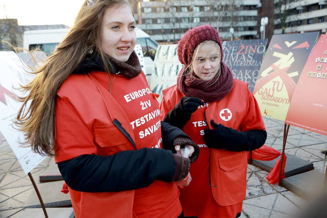 Pasaulinės AIDS dienos paminėjimas Klaipėdoje