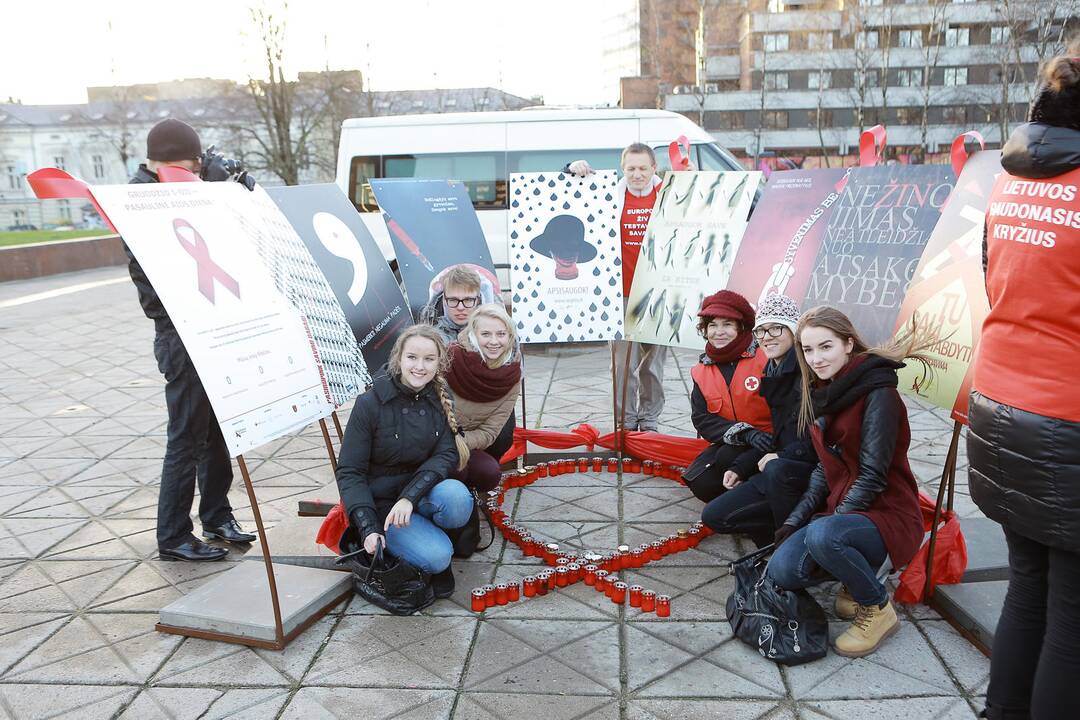 Pasaulinės AIDS dienos paminėjimas Klaipėdoje
