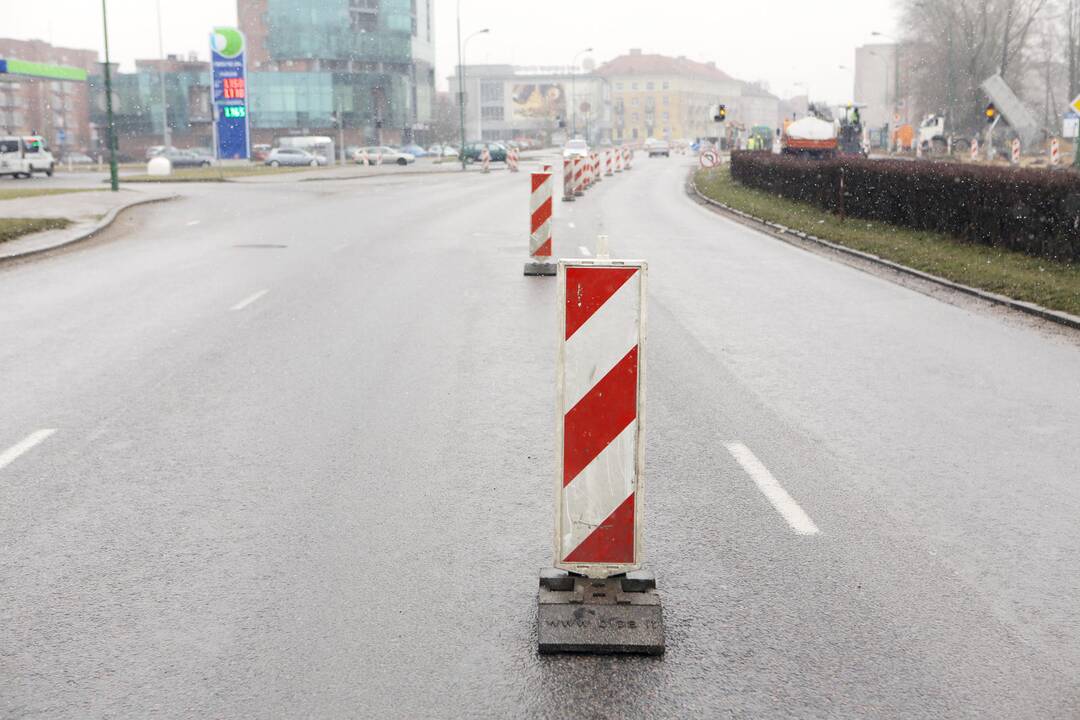 Apribotas eismas Minijos ir Baltijos sankryžoje 
