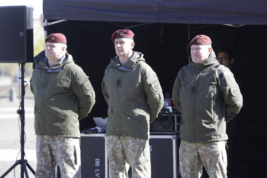 Karių grįžusių iš Malio sutikimo ceremonija