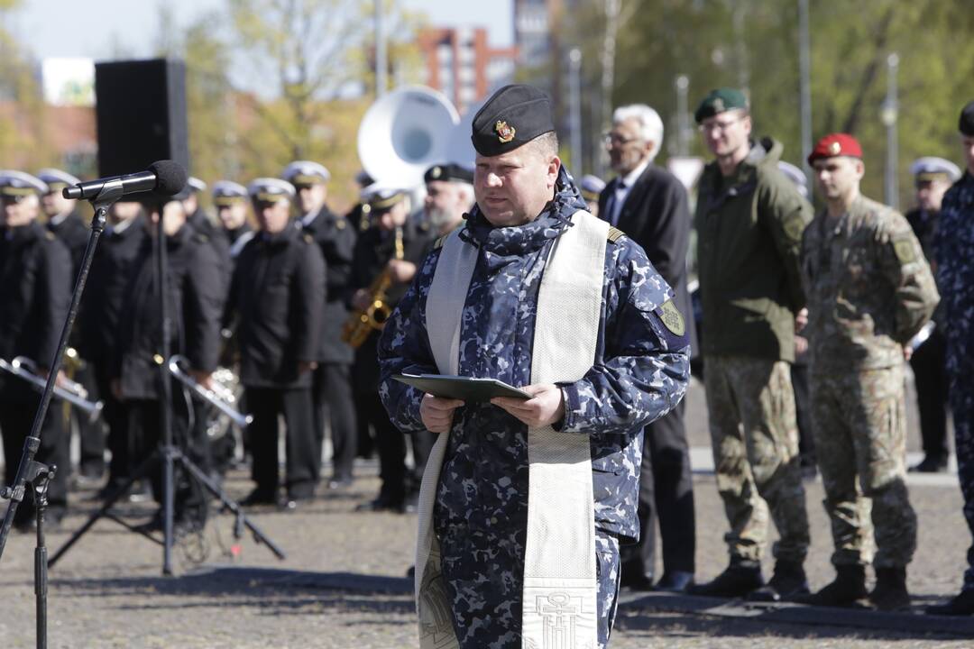 Karių grįžusių iš Malio sutikimo ceremonija