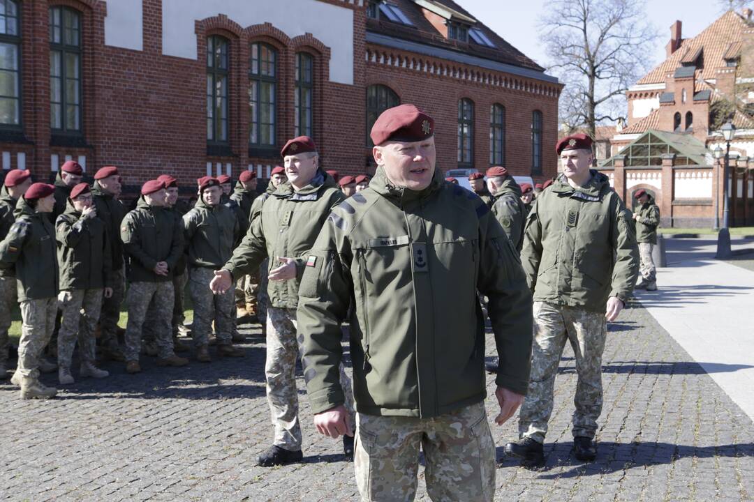 Karių grįžusių iš Malio sutikimo ceremonija