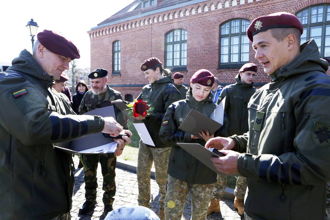 Karių grįžusių iš Malio sutikimo ceremonija