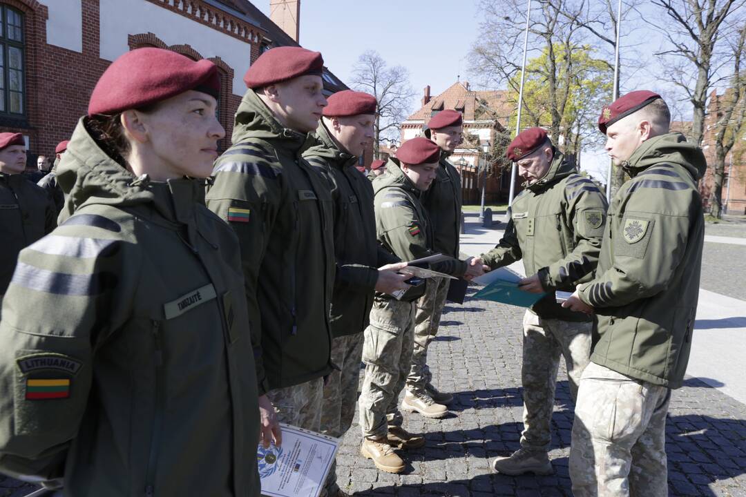 Karių grįžusių iš Malio sutikimo ceremonija