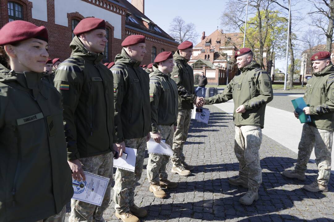 Karių grįžusių iš Malio sutikimo ceremonija