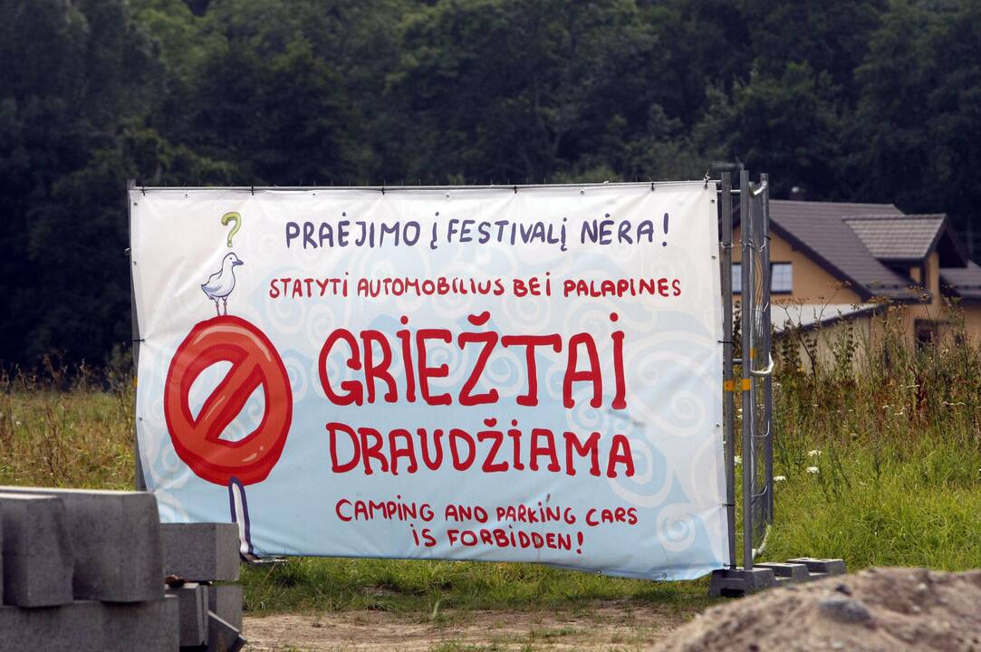 Karklėje – festivalininkų apgultis