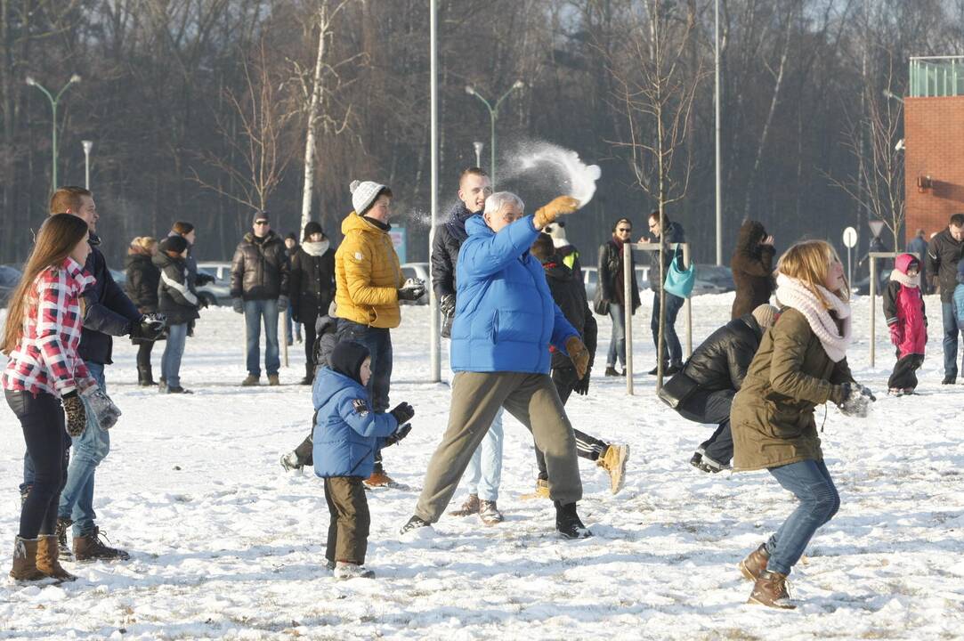 Sniego mūšis Klaipėdoje