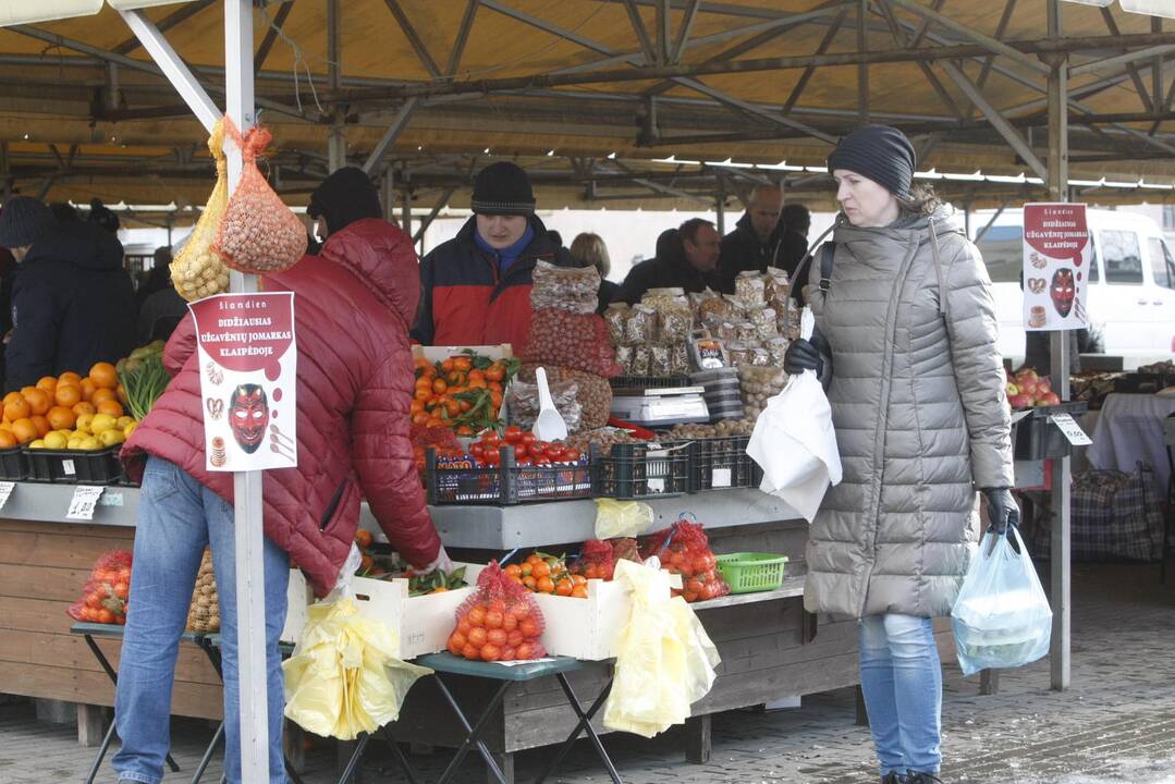 Žiemos varymo jomarkas Klaipėdos Turgaus aikštėje