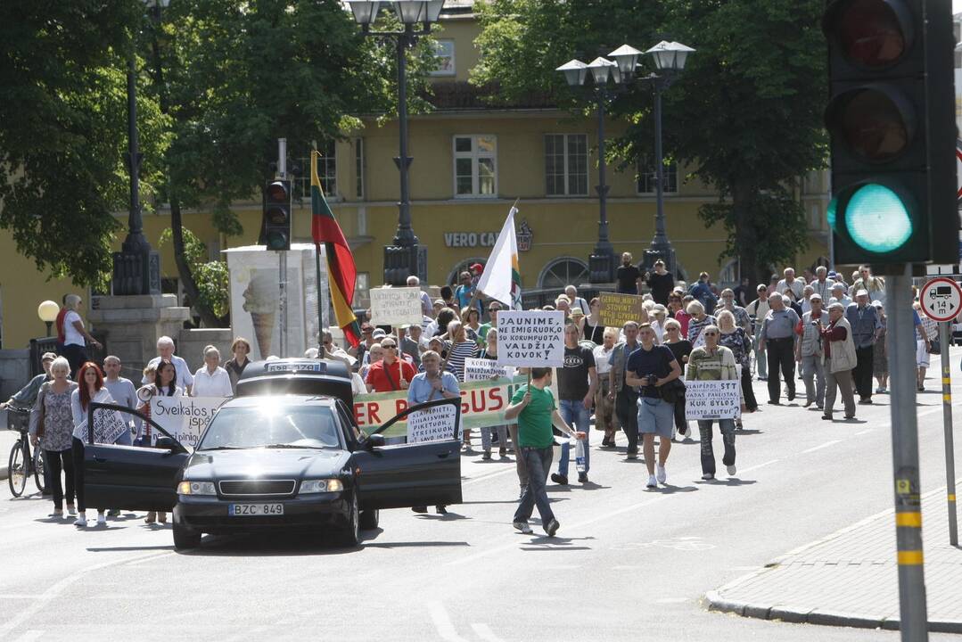 Mitingas prieš dideles kainas