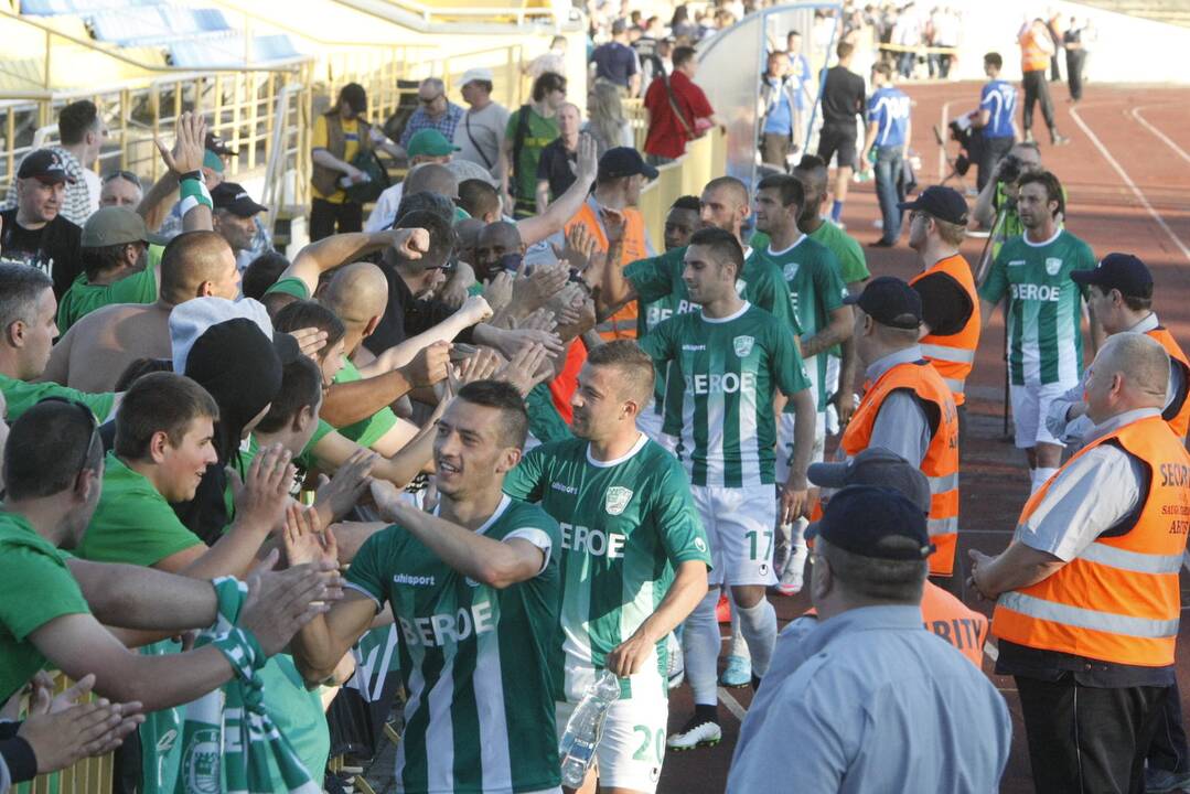 "Atlanto" futbolininkai turėjo pripažinti Bulgarijos klubo pranašumą