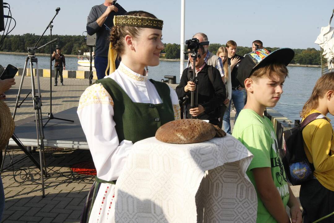 Ekspedicija baigta: burlaivis „Brabander“ švartavosi Klaipėdos uoste