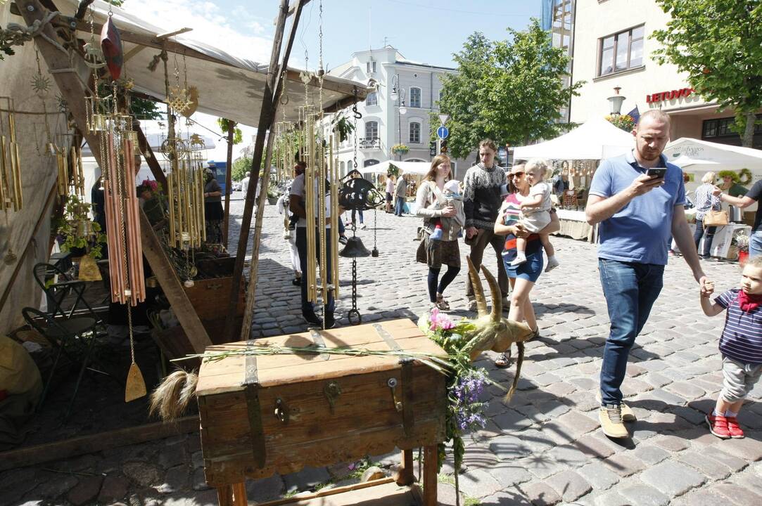 Joninių mugė paskendo žolynuose