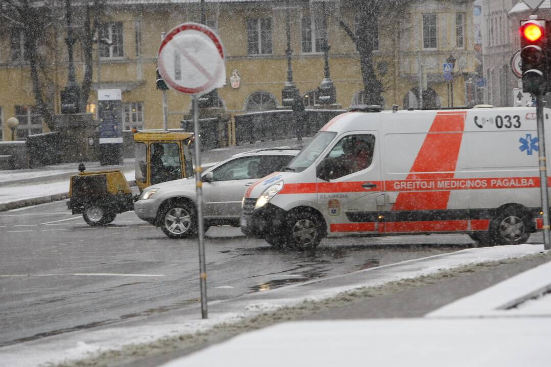 Pirmasis sniegas Klaipėdoje