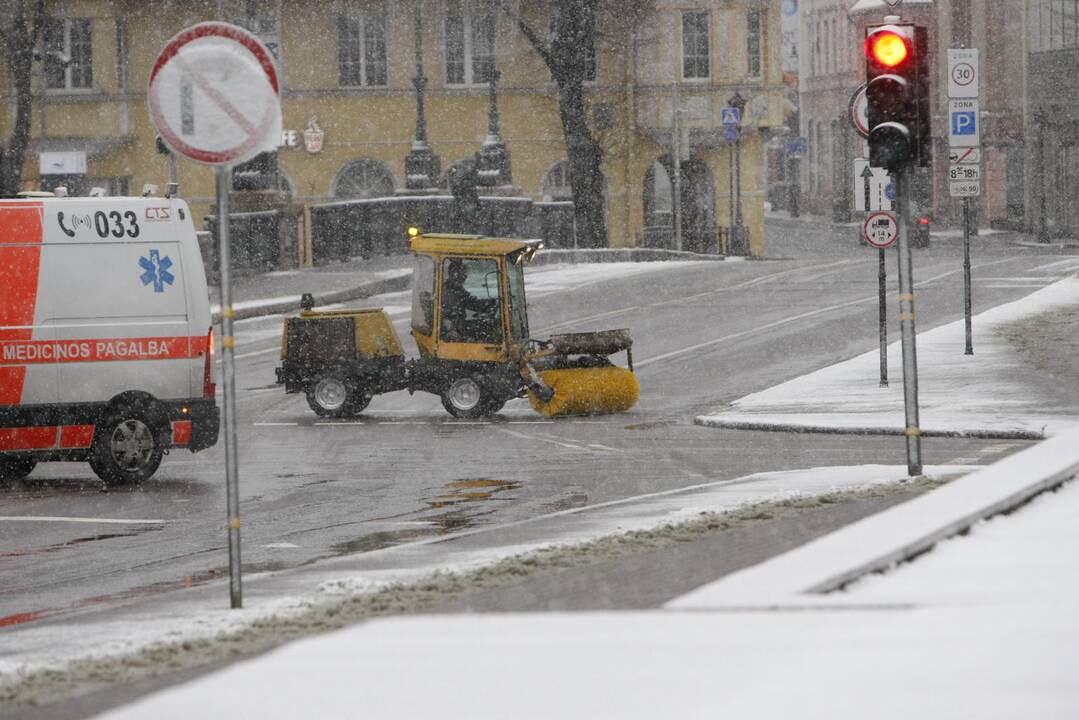 Pirmasis sniegas Klaipėdoje