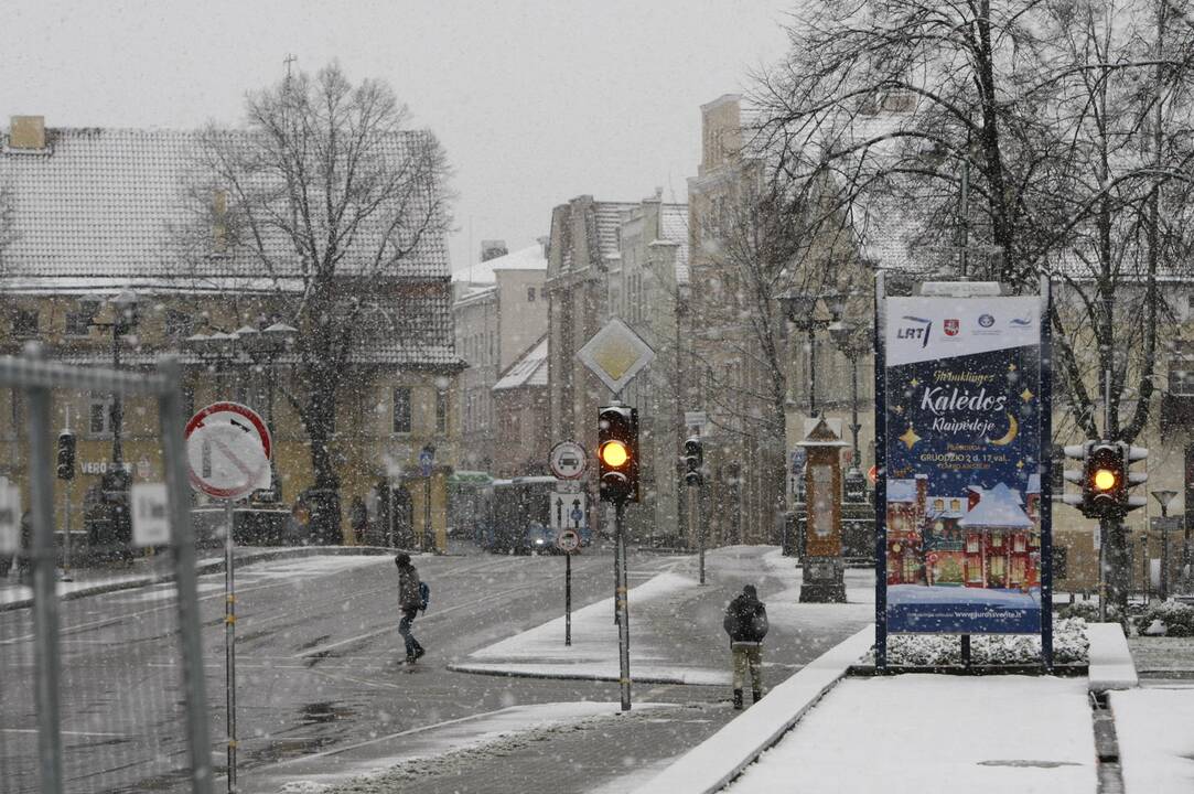 Pirmasis sniegas Klaipėdoje