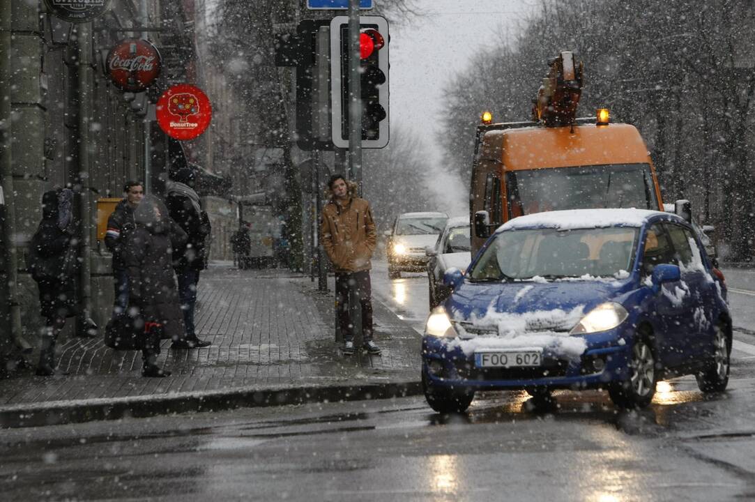 Pirmasis sniegas Klaipėdoje