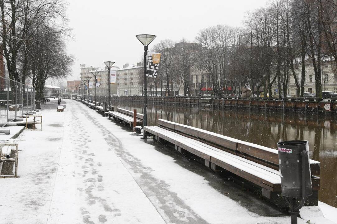 Pirmasis sniegas Klaipėdoje