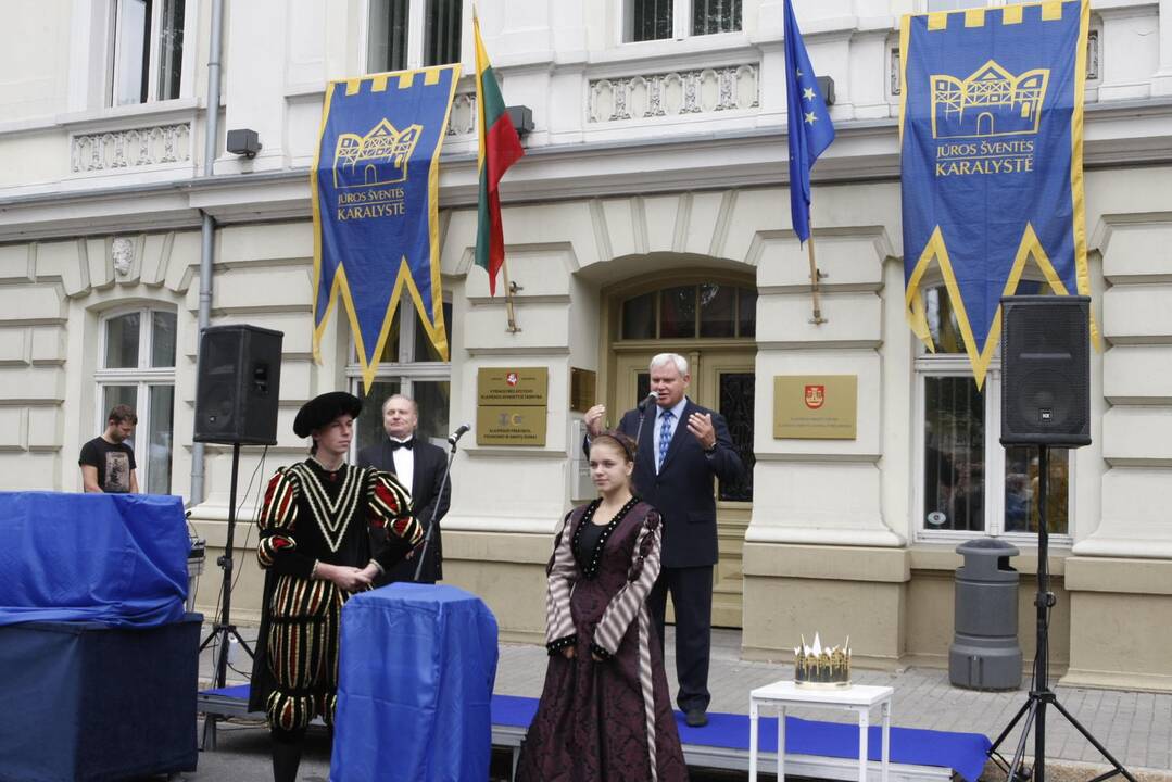 Jūros šventės vėliavos pakėlimo ceremonija