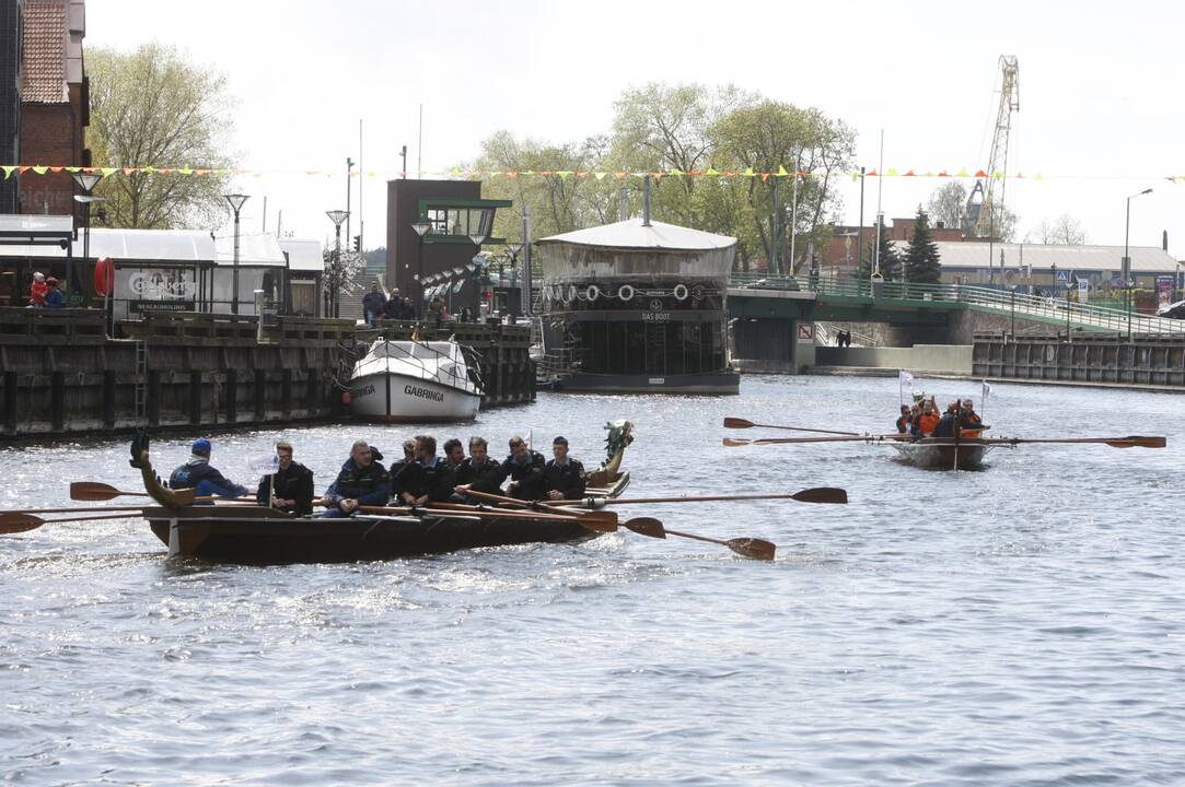 Vikingų valčių varžybos Dangėje