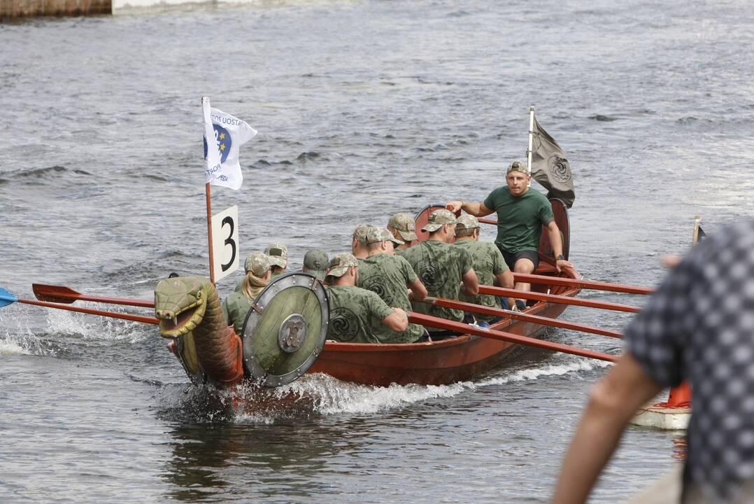 „Drakonų“ valčių lenktynės Dangėje 2020