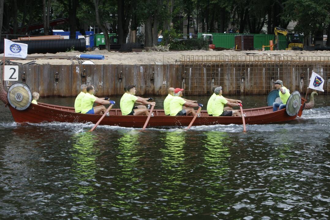 „Drakonų“ valčių lenktynės Dangėje 2020